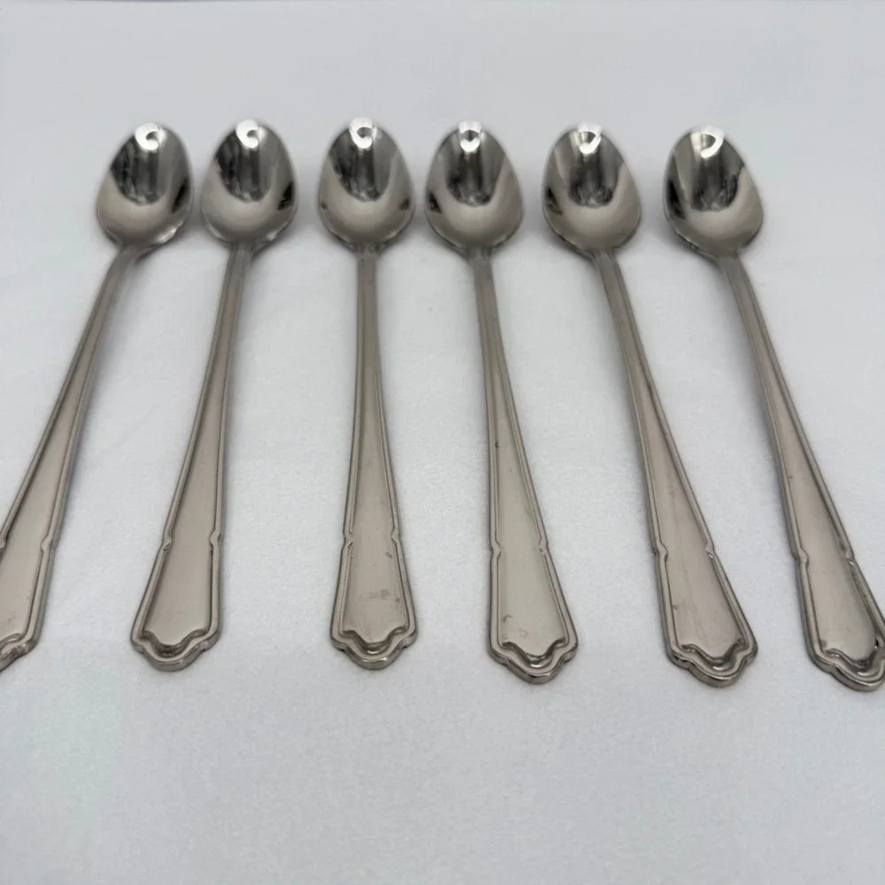 Oneida Set‎ of 6 Iced Tea Spoons 7 3/8